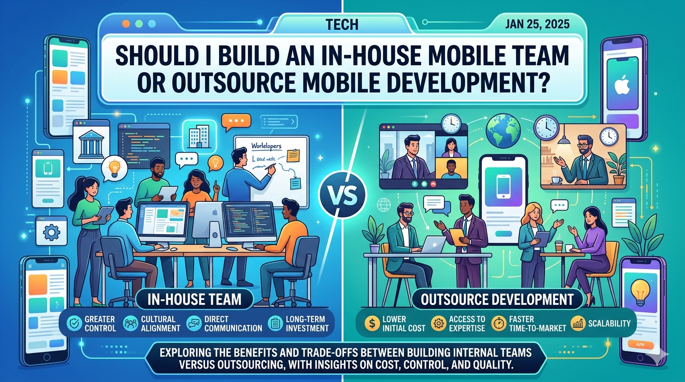 Should I Build an In-House Mobile Team or Outsource Mobile Development